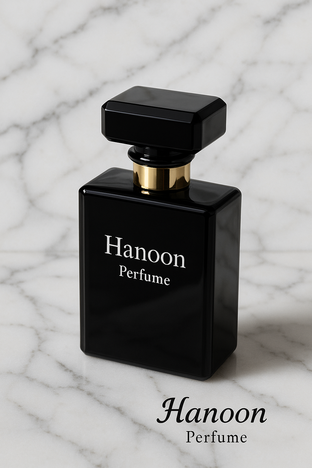 بطریهای عطر لوکس روی میز مرمر